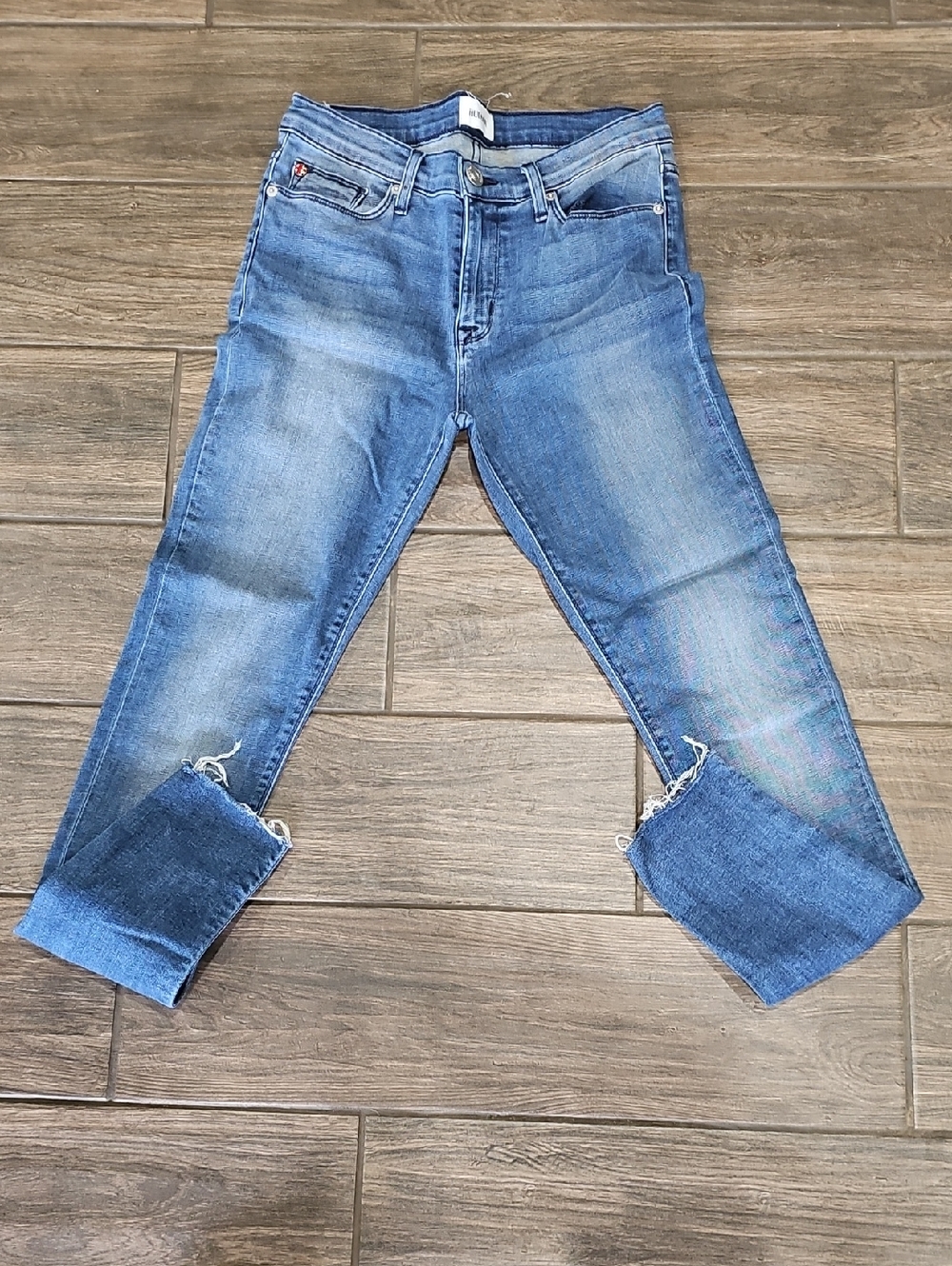 Hudson Jeans Light Blue Cropped Straight Leg